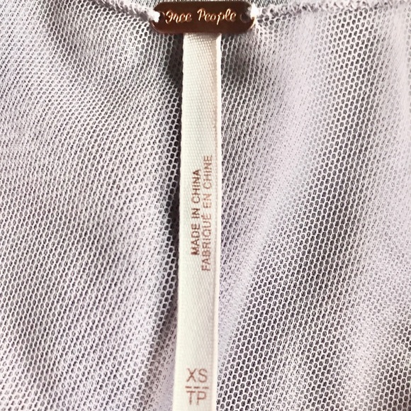 Free People NWT Lavender Asymmetrical Top, XS - Picture 8 of 8